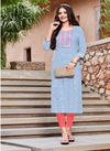  VICTORIA 7 Ethnic Wear Rayon Designer Fancy Kurtis Collection